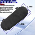 2PCS Car Elbow Pad Arm Rest Cover, Soft Armrest Cushion Pad for Arm Comfortable Support, Anti-Scratch Auto Armrest Pillow Protector, Universal Car Interior Accessory for Most Vehicles (Black) - Image 2
