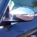 Compatible with(Just Overlay Stick on, NOT for SNAP in Replacement) Chrome Mirror Covers for 2005-06 07 08 09 2010 Chrysler 300+C/Dodge Charger 2006-10 & Magnum 06-2008 - Chromed Mirrors - Image 2