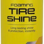 Formula 1 Foaming Tire Shine Aerosol, Wheel Cleaner to Clean, Shine, and Protect Tires with UV Protection, Glossy Black Finish, Long Lasting Wet Look for Cars and Trucks, One Step Application, 12 Oz