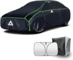 Hail Protector Car Cover, Anti Hail Thickened Multi-Layered EVA Car Cover Waterproof All Weather Protection with Car Sun Visor,Outdoor Hail Protection Cover, Fit Sedan/Coupe-Length 186-193 Inch.