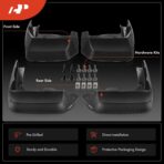 A-Premium Set of 4PCS Mud Flaps Splash Guards Mudguards Mudflaps with Hardware Kits Accessory Compatible with Honda Odyssey 2014-2017 Mini Passenger Van, Front and Rear (Driver & Passenger Sides) - Image 3