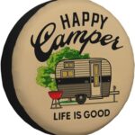 Spare Tire Cover Weatherproof Universal Wheel Protectors for RV Camper Travel Trailer SUV Truck 15 Inch