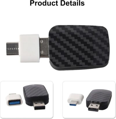 2-in-1 Wireless CarPlay-Android Auto Adapter with USB Interface, Converts Wired to Wireless Connection, Hands-Free Calling, Voice Navigation and Music Control for Most Vehicles - Image 2