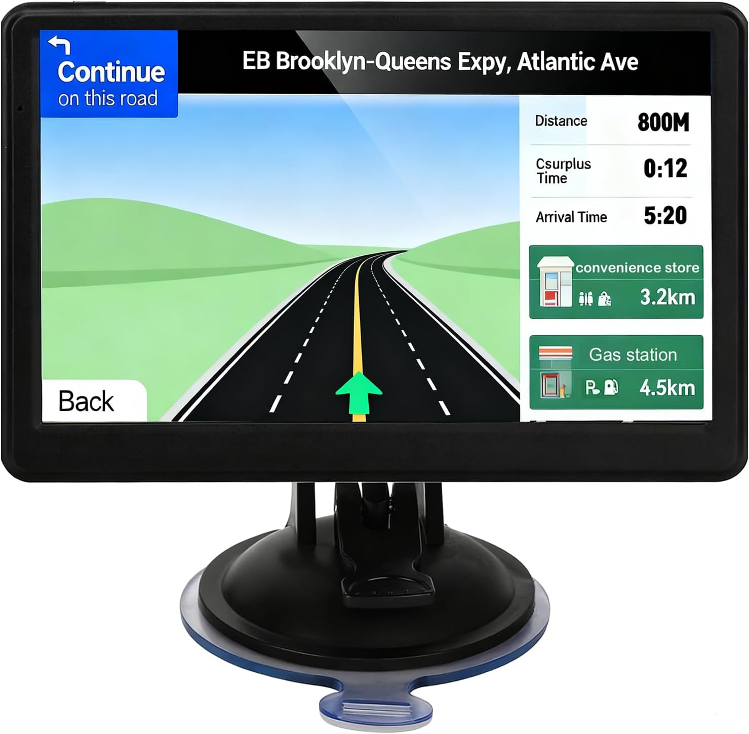 6175bZoqi-L._AC_SL1500_.jpg GPS Navigation, 2025 Map 7 inch Touch Screen Car GPS, Voice Turn Direction Guidance, Support Speed and Red Light Warning, Pre-Installed North America Lifetime map Free Update - Image 1