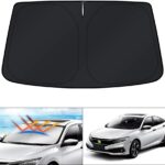 KUST Windshield Sun Shade for Honda Civic 2016-2021 Accessories Sunshade Foldable Window Sun Visor Protector Blocks UV Rays Keep Your Car Cooler