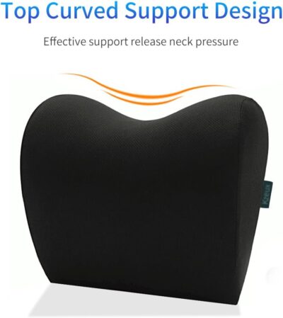 Car Neck Pillow - Memory Foam Cervical Relief Cushion, Headrest Support for Pain, Black - Image 4