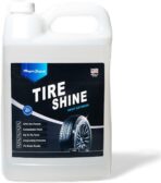 Magic Finish Tire Shine (1 Gallon) – Silicone-Based Tire Dressing for Long-Lasting Wet Look – High-Gloss Car Cleaning Supplies for Pro Detailing Results