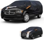 Minivan Car Cover for Dodge Grand Caravan 1984-2026 100% Waterproof All Weather, Heavy Duty Outdoor Full Exterior Covers Rain Sun Wind UV Protection.