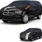 Minivan Car Cover for Dodge Grand Caravan 1984-2026 100% Waterproof All Weather, Heavy Duty Outdoor Full Exterior Covers Rain Sun Wind UV Protection.