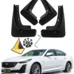Car Mudguard Mud Flaps for 2026 Cadillac CT5 2020-2025 Molded Custom Front and Rear Mudflaps Splash Guards Fender Flares Kit 4-PC Auto Accessories,Send 1 Car Wash Towel,Ct5