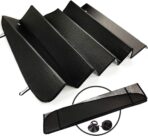 Big Hippo Front Car Sun Shade Windshield, Jumbo/Standard Sunshade Keeps Vehicle Cool UV Ray Sun Visor Protector Sunshades - Easy to Use Folding Sun Shade - Silver/Black Sides(Size: 55.16 X 27.5inch) - Image 5