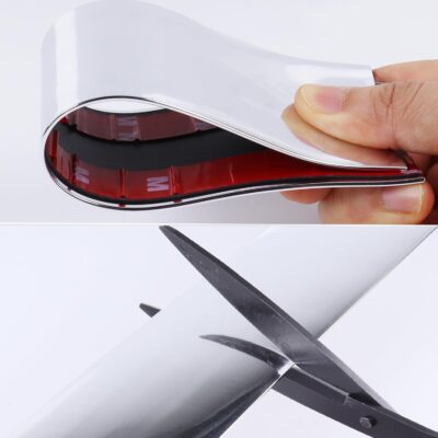4"(100mm) Automotive Chrome Trim Molding 13FT Heavy Duty Car Side Moldings(Self Adhesive) UV Protected Scratch-Proof for Auto Truck RV Front and Rear Bumper/Door Sill Protector - Image 4