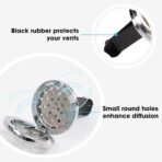ttstar Car Diffuser Vent Clip - 30mm Aromatherapy Essential Oil Car Diffuser Vent Clips with 36 Refill Pads (3 Lotus Vent Clips, Metal) - Image 4
