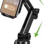 2025 Upgraded Cup Phone Holder for Car, Universal No Shaking Cup Holder Phone Mount with Expandable Base for Car Truck, Adjustable Holders,Compatible with iPhone Samsung All Phones: 1 Pack