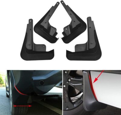 Set of 4PCS Mud Flaps Splash Guards Mudguards Mudflaps for Hatchback 2022 2023 2024 Honda Civic Black(for Hatchback NOT Fit Sedan) - Image 2