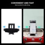 Car Air Vent Cell Phone Holder Compatible with Fiat 500 2010-2015 for Dashboard Air Vent Car Phone Holder Adjustable 360 Rotation Vent Clip Fits for All Smartphones - Image 5