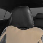 Motor Trend Beige Faux Leather Car Covers for Front Seats – Premium Automotive Bucket Seat Covers, Made for Vehicles with Removable Headrests, Interior Covers for Truck Van SUV - Image 6