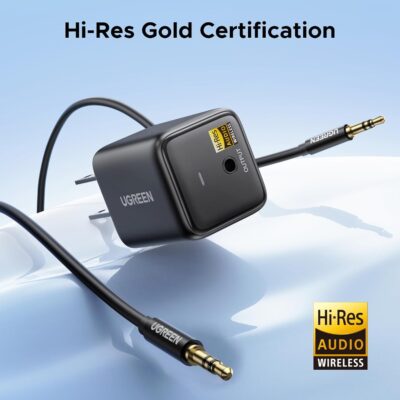 UGREEN Bluetooth 6.0 LDAC Audio Adapter for TV Home Speakers, High-Resolution Wireless Audio Bluetooth Receiver, Add Bluetooth Wireless to AUX/RCA Stereo Systems, Plug & Play and Dual Device Pairing - Image 3