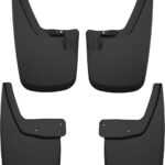 Husky Liners Custom Mud Guards | Fits 2024-2026 GMC Canyon, Crew Cab (Excludes The AT4X Model) | Front & Rear Set, 4-pc Black - 58326