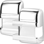 X AUTOHAUX Pair Chrome ABS Side Door Full Mirror Covers for Ford F250 F350 F450 Super-Duty 2008-2016
