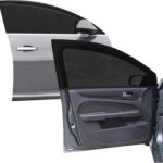 Car Front Window Screen up to 22"x42", Elastic Mesh Car Sun Shade fit for Medium and Large SUV