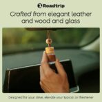 Scented Car Air Freshener - Long Lasting Essential Oil Diffuser - Car Accessories for Men & Women - Hanging Car Air Freshener Diffuser 2 Pack - 0.27FL OZ/8ML (Brown, Sandalwood) - Image 2