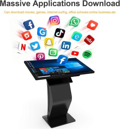 32 inch Touch Screen Kiosk, Android System, Install APP, Browser, Digital Signage Kiosk, K-Style Stand Digital Signage Display, Interactive Display Mall Navigation/Advertising/Retail Store - Image 6