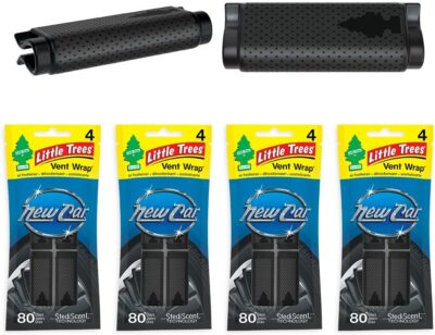 LITTLE TREES Car Air Freshener | Vent Wrap Provides Long Lasting Scent, Invisibly Fresh | New Car Scent, 16 Air Fresheners - Image 2