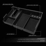 DNA MOTORING ZTL-Y-0008 Center Console Armrest Organizer Tray [for 07-19 Tundra],Black - Image 2