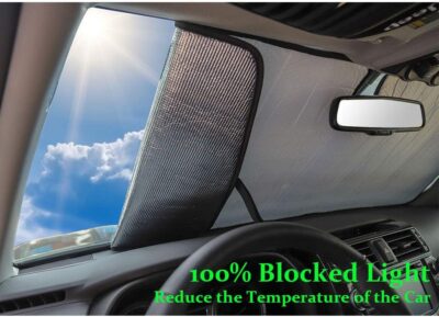 Front Windshield Sunshade - JeCar for 4runner Sunshade Car Sun Shade Heat Shield Custom-fit Sunshade Sun Visor Mat for 2017 2018 2019 2020 2021 2022 2023 2024 Toyota 4runner SUV - Image 6