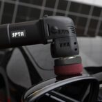 SPTA Mini Orbital Polisher - 3 Inch 10mm/780W Variable Speed Dual Action With Polishing Pads, Sanding Discs, Pad Conditioning Brush - Image 9