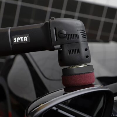 SPTA Mini Orbital Polisher - 3 Inch 10mm/780W Variable Speed Dual Action With Polishing Pads, Sanding Discs, Pad Conditioning Brush - Image 9