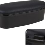Car Armrest Support Left Elbow Pad, Retractable Elbow Pad with Storage, Adjustable Auto Armrest Modifiation Accessories, Universal Fit for Most Cars (Black)