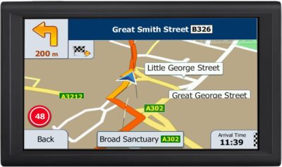 VEVOR GPS Navigator for Car, 9 inch Touch Screen 16GB GPS Navigation System with Built-in Dash Cam, Voice Turn-by-Turn Guidance, Speed and Red Light Warning, Custom Truck Routing, for Car Truck RV - Image 9