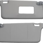 Dasbecan Left and Right Sun Visor Compatible with Honda Civic 1996-2001 iES CX DX EX EXR HX LX Gray Replacement