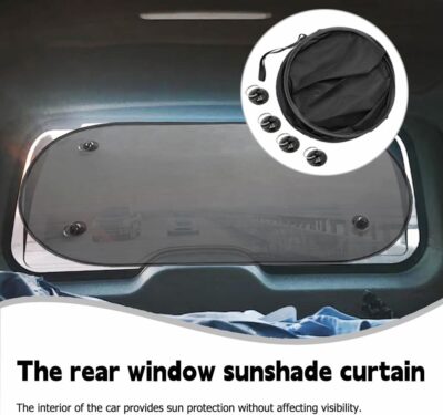 Car Window Sunshade, Rear Window Sun Shade, Provide Sun Protection for The Interior of The Car Without Affecting Visibility, Simple, Stylish, Beautiful and Atmospheric - Image 3