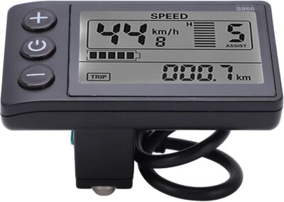 Electric Bike LCD Display, Electric Bike LCD Display Meter,S866 Electric Bike LCD Display,Electric Bike LCD Display Panel,Waterproof Plug LCD Display,24V 36V 48V LCD Display - Image 6
