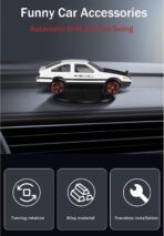 Car Dashboard Decorations – Drift & Turn Mini Car Model Ornament – Dynamic Interactive Automobile Decor for Enthusiasts Vehicle Interior Dashboard Drifting Decorations Accessories Gifts (White-AE86) - Image 4
