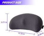 Mandark Car Seat Cushion, Memory Foam Vehicle Driver Seat Pad for Back & Sciatica Pain Relief, Comfortable Lumbar pillow for Driving, Office Chair, Wheelchair, Universal for SUV, Truck, RV (Dark Gray) - Image 2
