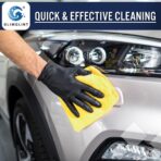 GLIMGLINT Microfiber Cleaning Cloth,12PK Reusable Cleaning Rags, Highly Absorbent Shop Rags Bulk, All-Purpose Car Cleaning Towels for TV Screen, Kitchen, Restaurant Garage, 14"X12", Multicolor - Image 4