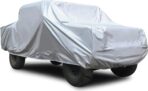 SEAZEN Car Cover 6 Layers, Waterproof Truck Car Cover, Snowproof/UV Protection/Windproof, Universal Car Covers Breathable Fabric with Cotton (240 inch to 250 inch)