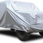 SEAZEN Car Cover 6 Layers, Waterproof Truck Car Cover, Snowproof/UV Protection/Windproof, Universal Car Covers Breathable Fabric with Cotton (240 inch to 250 inch)