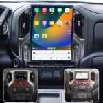 15.6 Inch Touch Screen Android Car Radio for GMC Sierra Chevrolet Silverado 2019 2020 2021 2022 2023 Head Unit Wirless Carplay GPS Navigation Screen Upgrade Multimedia Player Android Auto
