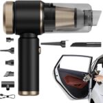 Car Vacuum Cleaner - Handheld Cordless Duster, 2-in-1 Rechargeable Air Blower with High Power Suction, Lightweight Portable s, Keyboard Cleaning Tool, Compact Mini Vacuum for Vehicle Home