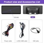 NINETOM 2026 Upgraded 12.3" Ultra-Narrow Touchscreen Wireless CarPlay Android Auto Receiver Compatible with Mercedes-Benz GLA/CLA/A/G -Class C117/X117/X156 (2013–2015), for NTG 4.5/4.7 System - Image 6