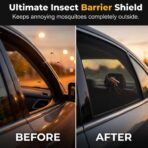 2 Pack Car Window Shades, 2026 New Stretchy Mesh Car Window Screens Sun Shades, Nets Covers for Sedan, SUV, Rear Side Window, Front Side Window (Small Size, Rear Side) - Image 6