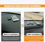 Car Dashboard Anti-Slip Mat, 10.6"×5.9" Universal Car Dash Sticky Rubber Mat, Multifunctional Non-Slip Adhesive Pad Auto Dash Gripping Mat for Cell Phones, Keys, Coins, Sunglasses (Car Textures) - Image 6