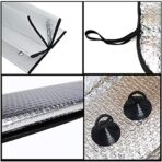 Big Ant Car Windshield Sunshade UV Ray Reflector Auto Window Sun Shade Visor Shield Cover, Keeps Vehicle Cool- Sliver (55" x 27.5") - Image 5