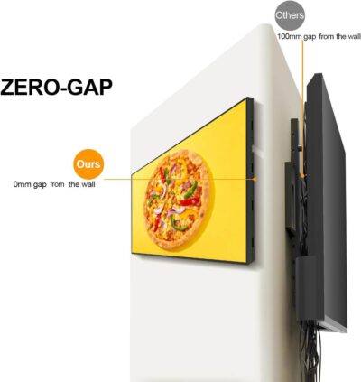 32" Wall Mount Digital Signage, 1000nits Slim Fit Frameless Digital Signage Display, LCD Monitor Advertising Screen, Android OS with HDMI in, Publishing Content with U-Disk/APP/CMS - Image 2