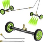 Undercarriage Pressure Washer Attachment 16 Inch Power Washer Water Broom with 4 Nozzles Dual-Function Pressure Washer Undercarriage Cleaner With 3 Pieces Extension Wand 4000 PSI